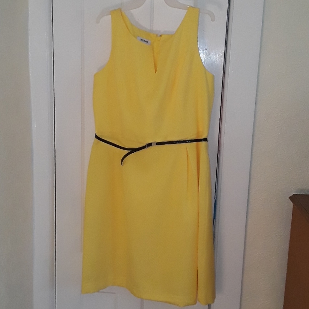 Jones Studio Bright Lemon dress EUC size 16